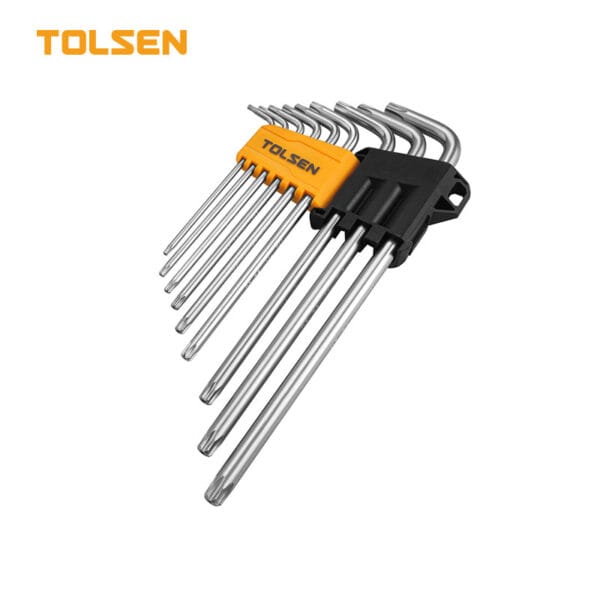 9PCS TORX EXTRA-LONG ARM HEX KEY SET