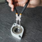 Close-up of Tolsen 7 inch internal circlip pliers for snap ring installation and removal