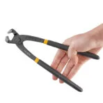 Close-up of hand holding Tolsen 8 inch tower pincer