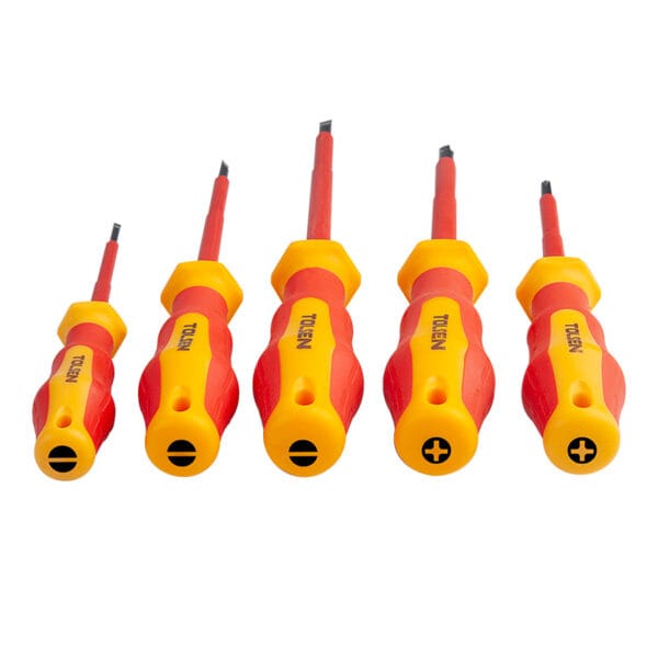 Tolsen 5Pcs VDE Insulated Screwdriver Set