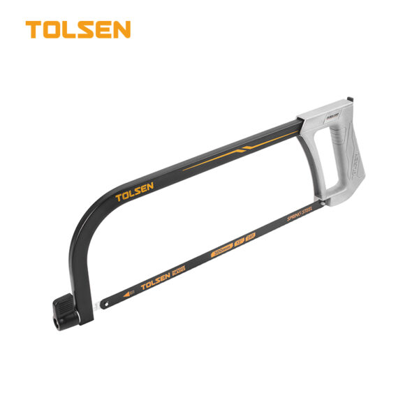 TOLSEN 12-Inch (300mm) Hacksaw Frame with Steel Blade and Aluminum Handle
