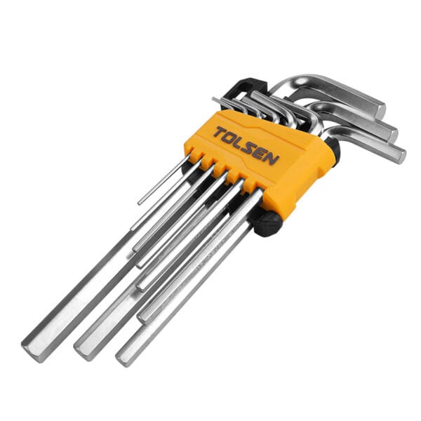 Tolsen 9pcs Torx long arm hex key set folded
