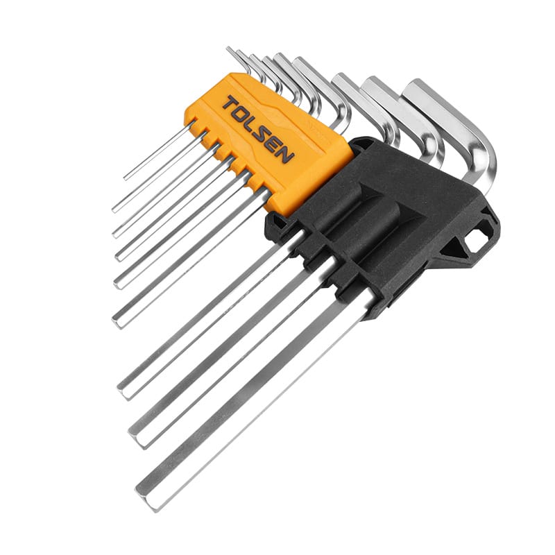 Tolsen 9pcs long arm hex key set