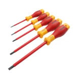 5Pcs Insulated slotted screwdrivers from the Tolsen 15Pcs Hand Tools Set