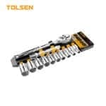 12PCS RATCHET HANDLE WITH SOCKETS SET