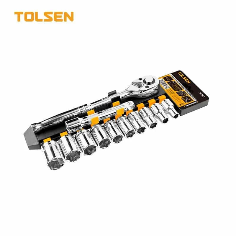 12PCS RATCHET HANDLE WITH SOCKETS SET