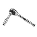 TOLSEN 1/4″ Ratchet Handle assembled with extension bar and socket for deep reach applications.