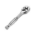 TOLSEN Reversible Ratchet Handle detailing the reverse switch, quick-release button, and ergonomic metal grip.