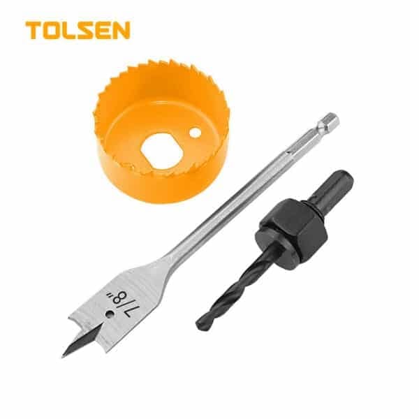 3PCS LOCK INSTALLRATION HOLE SAW SET