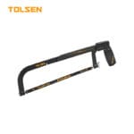 TOLSEN Adjustable Hacksaw Frame for 10" and 12" (250-300mm) Blades, Pistol Grip Hand Saw with Wing Nut Tensioner and 24T Blade