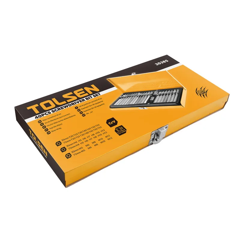 40PCS SCREWDRIVER BITS SET - TOLSEN® Tools