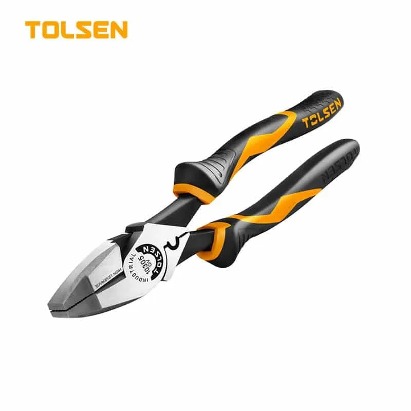 HIGH LEVERAGE LINEMAN&rsquo;S PLIERS WITH FISH TAPE PULLER AND CRIMPER 