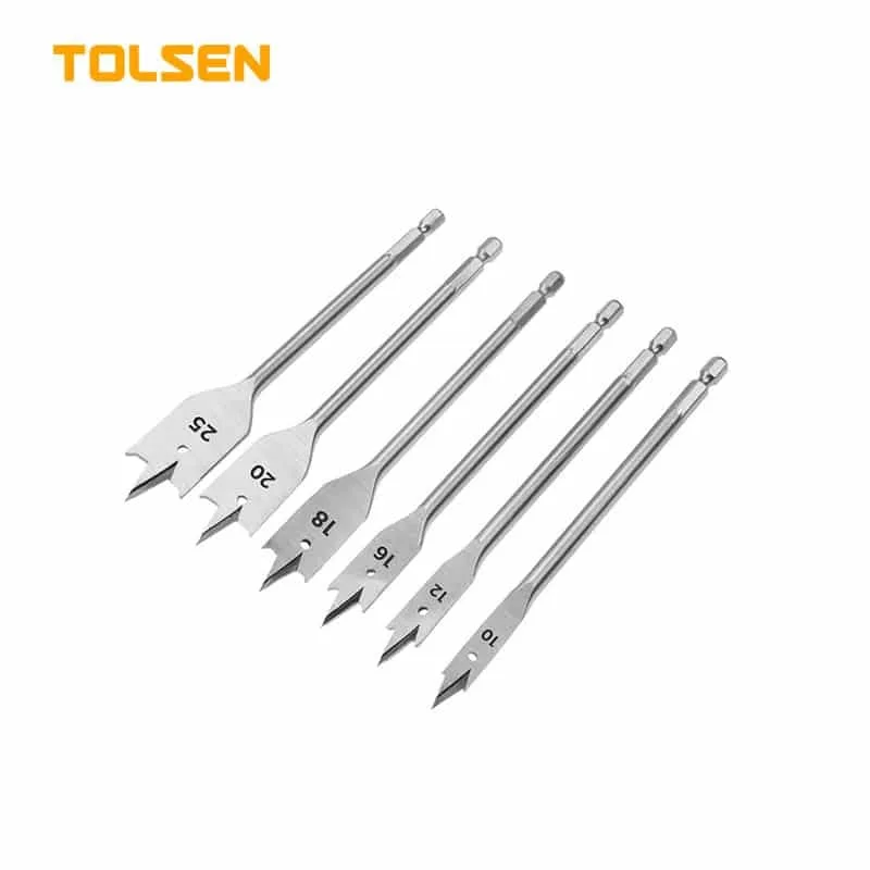 6PCS FLAT WOOD BITS SET - TOLSEN® Tools
