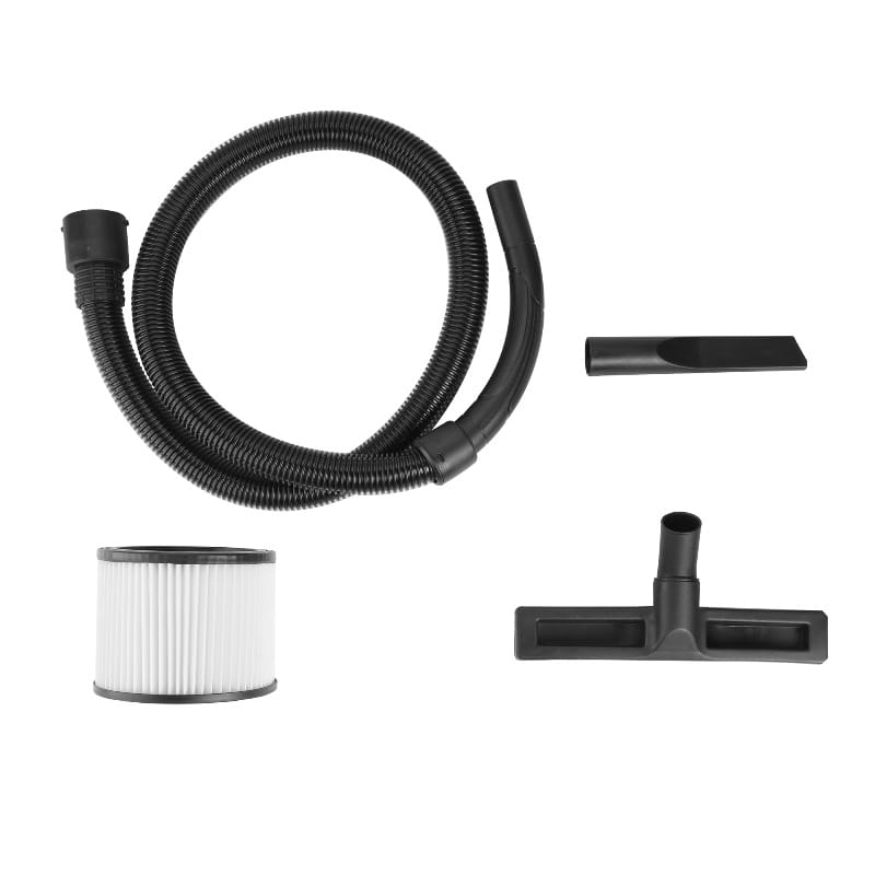 Accessories for Tolsen 1200W 30L Wet and Dry Vacuum Cleaner including hose, filter, and attachments