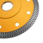 Close-up view of the Tolsen Ultrathin Diamond Disc cutting edge pattern
