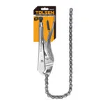 Tolsen 18 inch chain clamp locking pliers in retail packaging