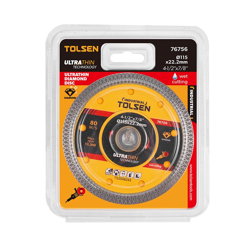Tolsen Ultrathin Diamond Disc in retail packaging