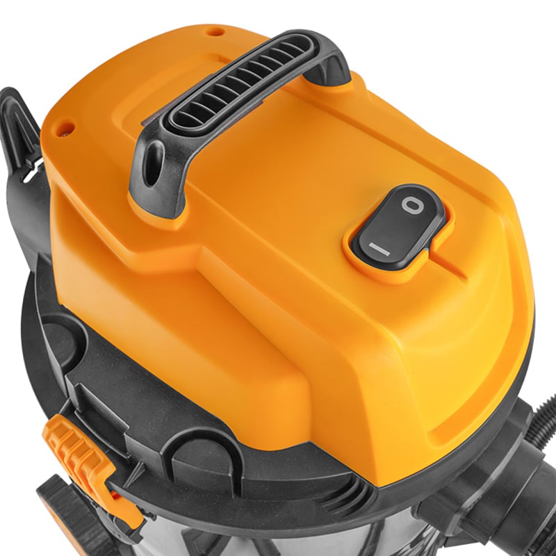 Top view of Tolsen 1200W 30L Wet and Dry Vacuum Cleaner
