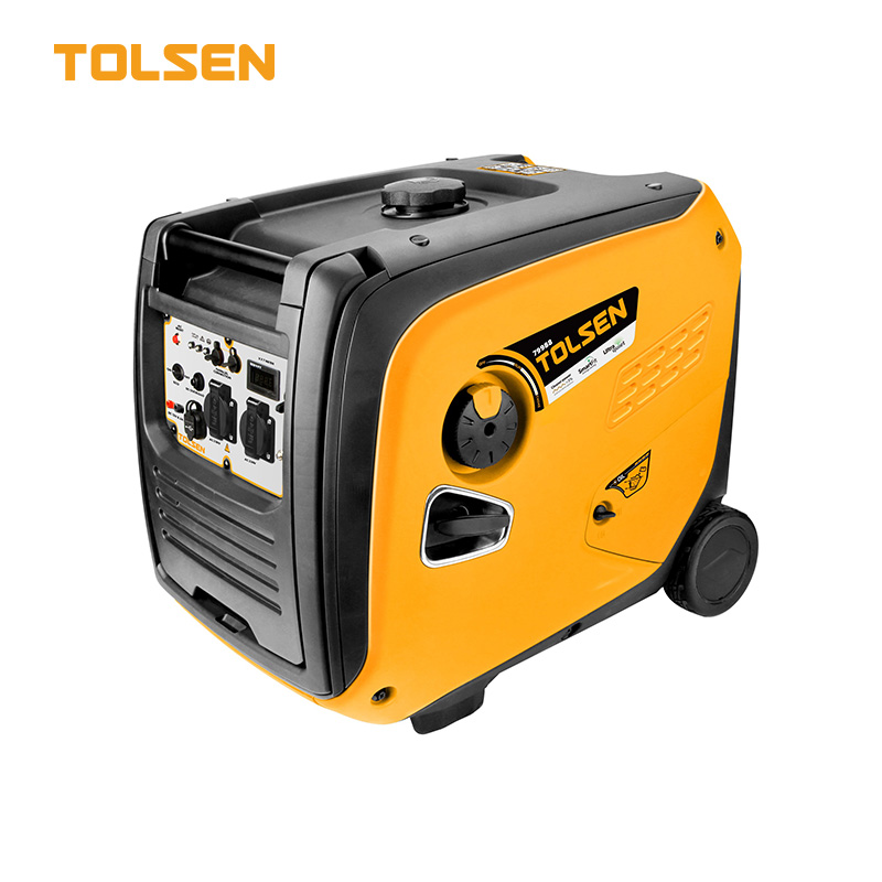 Tolsen 79988 4000W quiet inverter generator portable gas powered generator with wheels.