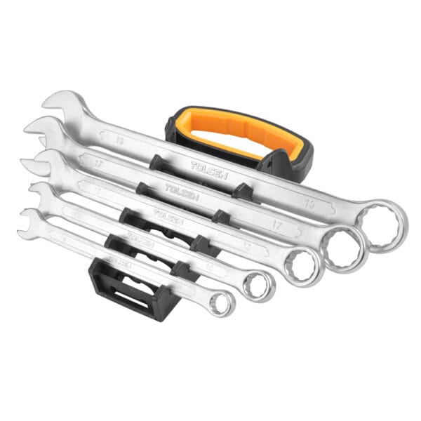 Backside view of Tolsen 5pcs combination spanner set
