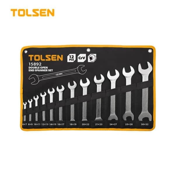 12PCS DOUBLE OPEN END SPANNER SET