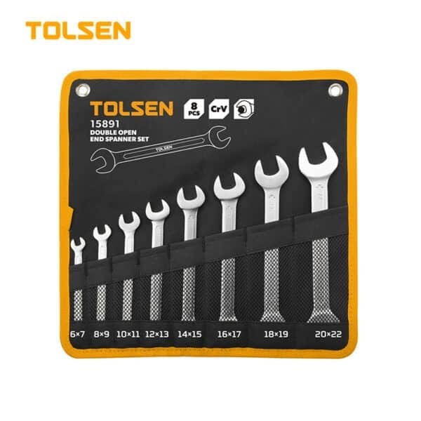 8PCS DOUBLE OPEN END SPANNER SET