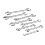 Complete set of TOLSEN double open end spanners laid out in order of size