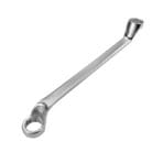 Full profile view of a single TOLSEN double ring spanner featuring a deep offset shaft