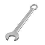 Full profile view of a large TOLSEN metric combination wrench featuring open and box ends