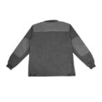 Back view of TOLSEN Working Jacket featuring reinforced elbow patches, light gray upper panel, and adjustable hem tabs