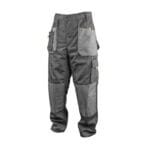 TOLSEN Working Trousers in dark gray with reinforced knee and thigh panels and multiple utility pockets