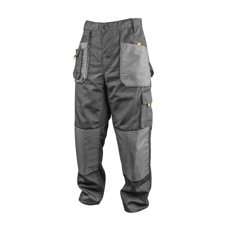 TOLSEN Working Trousers in dark gray with reinforced knee and thigh panels and multiple utility pockets