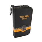 Tolsen 85300 9-piece hand tool set packaged in a durable black zipper carrying case.
