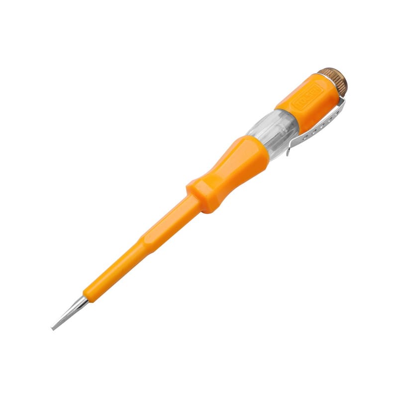 Tolsen voltage tester screwdriver pen for checking electrical circuits safely.