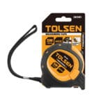 5 meter Tolsen Industrial measuring tape in its original retail packaging, clearly showing the metric specific label.