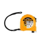 Straight front view of 3m 10ft Tolsen measuring tape with the black lanyard fully visible.