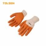 WORKING GLOVES (LATEX COATED ORANGE)