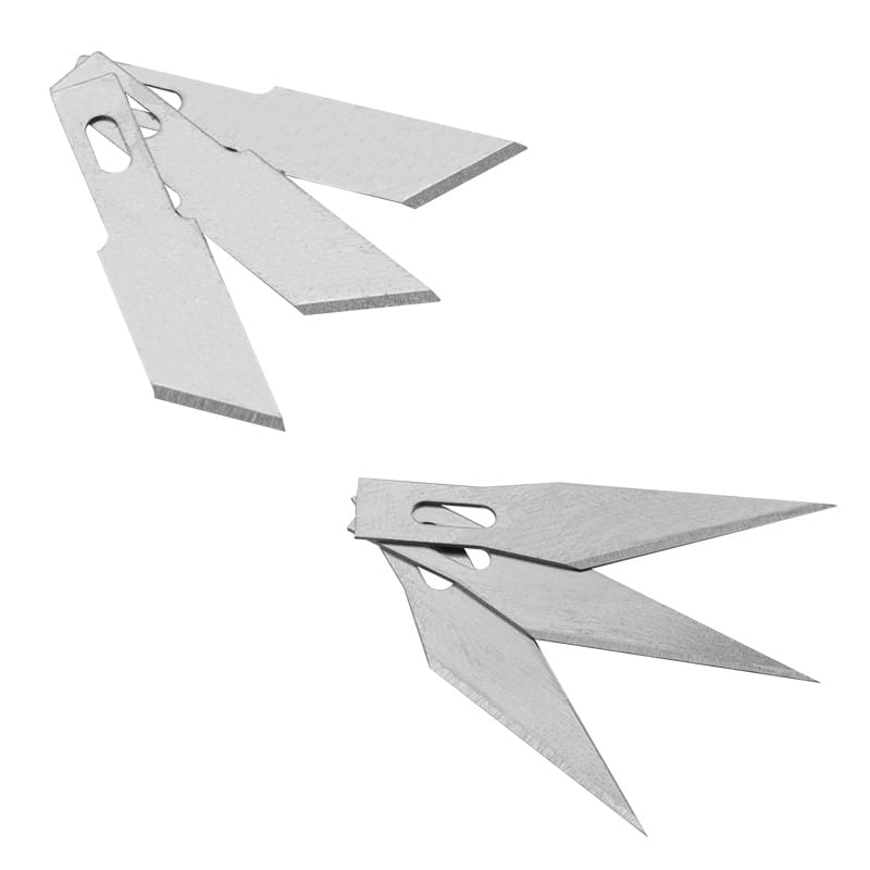 Assortment of Tolsen precision hobby knife replacement blades with various shapes