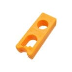Tolsen orange magnetizer and demagnetizer block for magnetizing screwdriver tips.