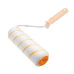 Tolsen 10-inch polyester roller cover fitted on a metal frame with an ergonomic handle.