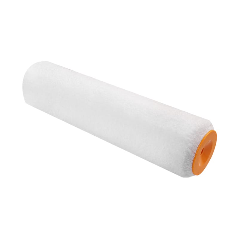 Tolsen 10-inch white microfiber paint roller sleeve for smooth application.