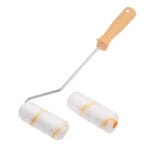 Tolsen 4-inch polyester mini roller mounted on a long-reach radiator frame handle.