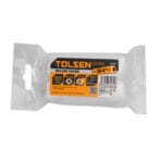 Tolsen 40281 sponge roller cover packaging 4-inch 100mm size containing two foam refills.