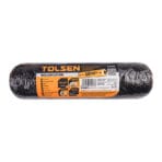 Packaging of Tolsen 40282 nylon plastering roller cover 10-inch 250mm for applying smoothing compounds and plaster.