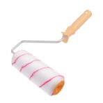 Tolsen 7-inch polyester roller cover mounted on a paint roller frame with an orange handle.