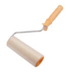 Tolsen 7-inch wool paint roller mounted on a standard handle frame ready for application.