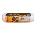 Tolsen Craft 7-inch microfiber roller cover packaging showing 9mm nap and 45mm core specs.