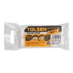 Packaging of Tolsen 4-inch short-pile microfiber rollers (5mm nap) for smooth surfaces and metal doors.