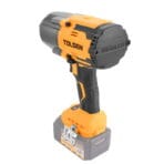 Tolsen 20V high torque brushless cordless impact wrench, a front view showing the BRUSHLESS and TOLSEN logos on the head