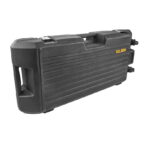 Black tool case with yellow TOLSEN logo and metal latches designed for storing 1600w demolition hammer and accessories